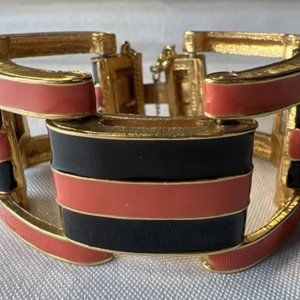 D'orlan statement signed enamel bracelet